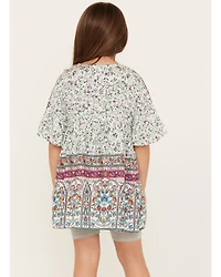 Hayden Girls' Printed Bell Sleeve Tunic