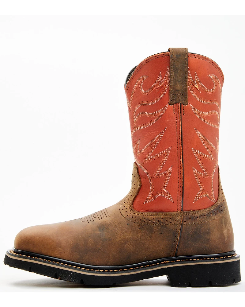 Cody James Men's Mustang Pull-On Waterproof Work Boots - Composite Toe