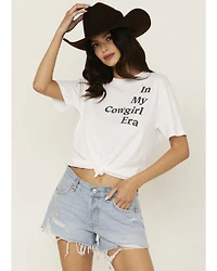 White Crow Women's Cowgirl Era Short Sleeve Graphic Tee