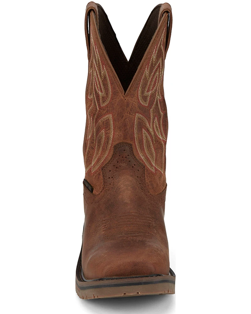 Justin Men's Broncy Waterproof Western Work Boots - Composite Toe