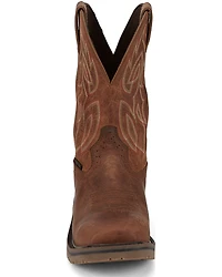Justin Men's Broncy Waterproof Western Work Boots - Composite Toe