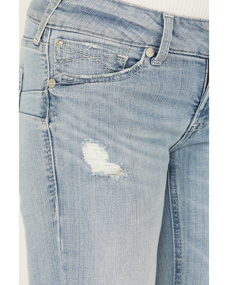 Ariat Women's Light Wash Low Rise Lucy Straight Jeans