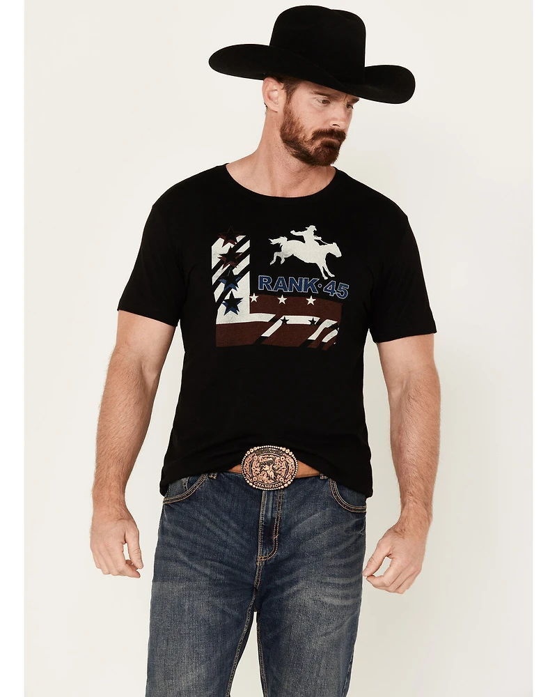 RANK 45® Men's Alban Western Horse Short Sleeve Graphic T-Shirt