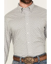 Wrangler X Cody Johnson Men's Solid Long Sleeve Button-Down Western Shirt