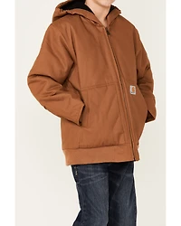 Carhartt Little Boys' Active Flannel Quilt Lined Hooded Jacket