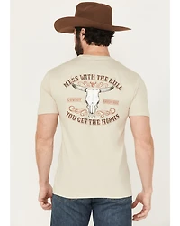 Cowboy Hardware Men's Mess With The Bull Short Sleeve Graphic T-Shirt