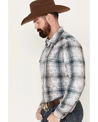 Wrangler Retro Men's Plaid Western Pearl Snap Shirt