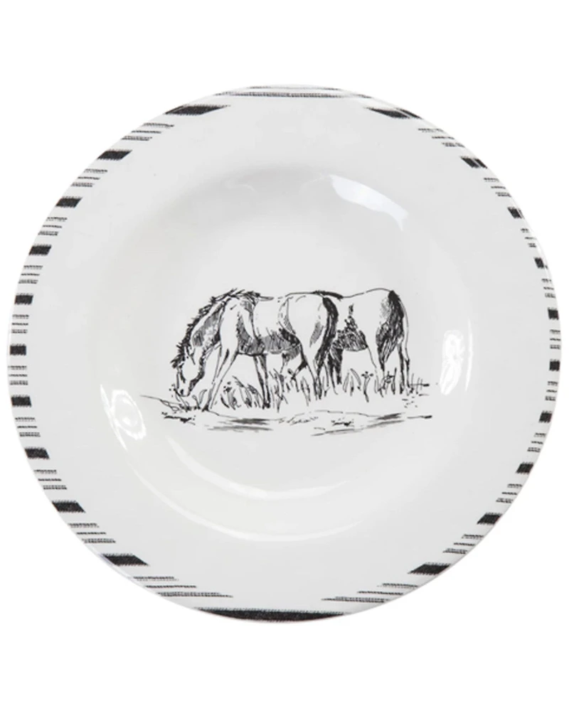 HiEnd Accents 14-Piece Ranch Life Melamine Dinnerware Set