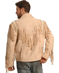 Liberty Wear Men's Fringed Leather Jacket - Big