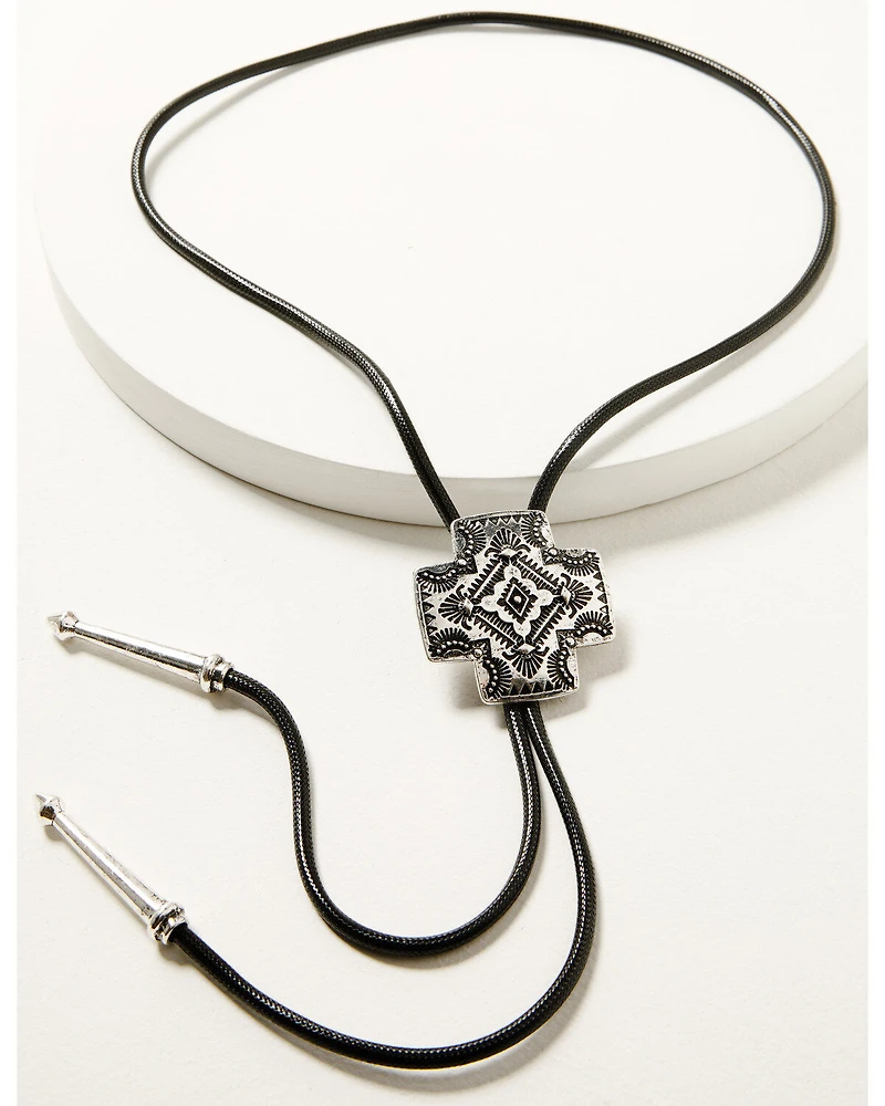 Shyanne Women's Cross Pendant Bolo Tie
