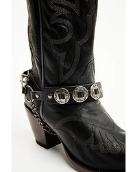 Shyanne Women's Leather and Concho Boot Bracelet