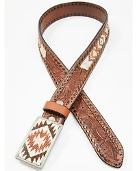 Idyllwind Women's Tooled Southwestern Square Buckle Belt