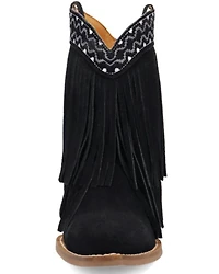 Dingo Women's Tapadero Suede Fringe Western Booties