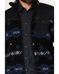 Wrangler Men's Mixed Sherpa Zip Jacket