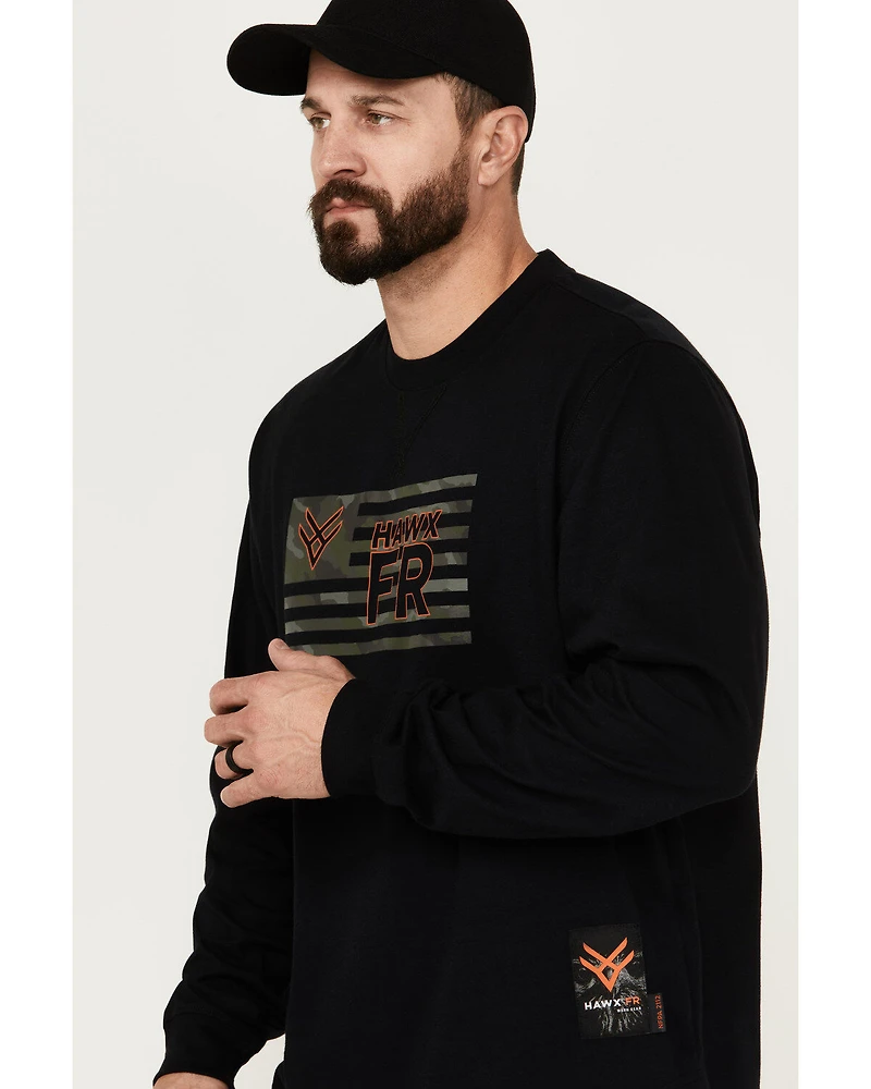 Hawx Men's FR Long Sleeve Graphic Knit T-Shirt