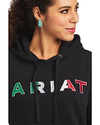 Ariat Women's Mexico Embroidered Logo Pullover Hoodie - Plus