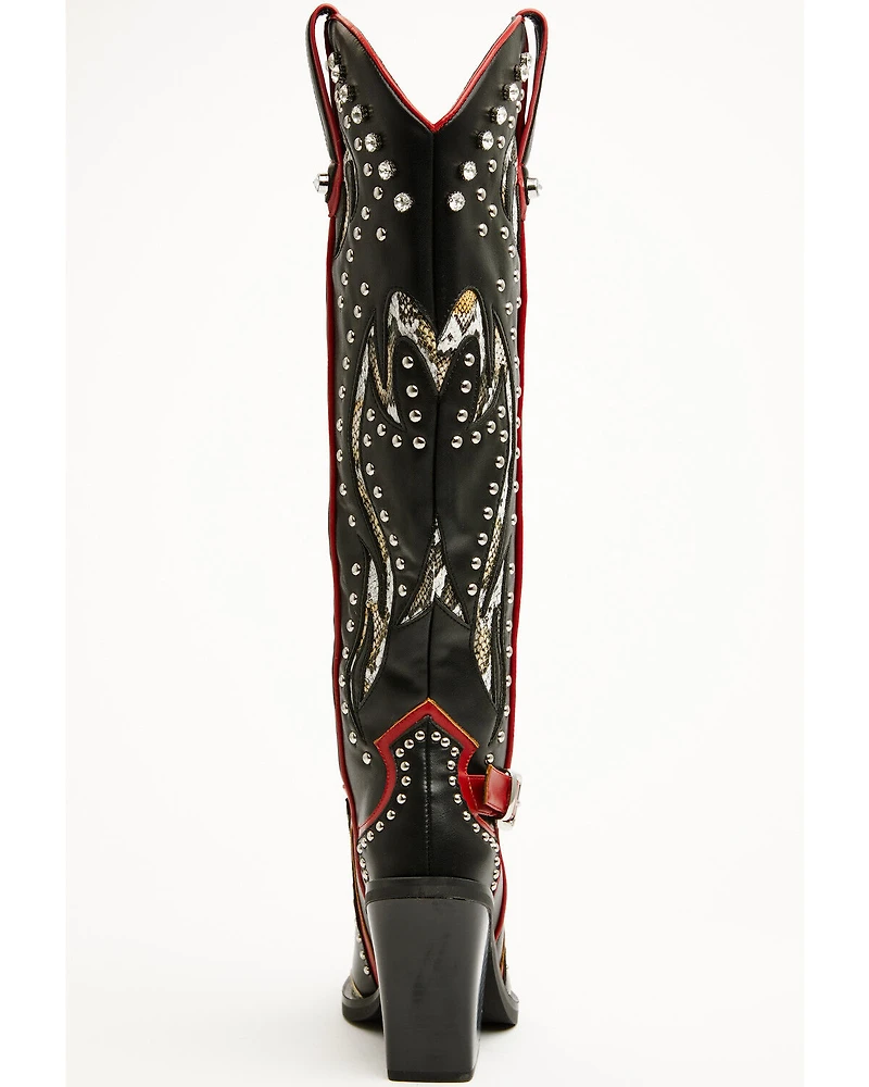Azalea Wang Women's Hyperion Tall Western Boots - Snip Toe