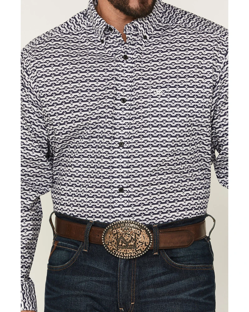 Ariat Men's Patton Classic Fit Printed Long Sleeve Button-Down Western Shirt