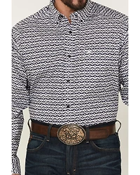 Ariat Men's Patton Classic Fit Printed Long Sleeve Button-Down Western Shirt