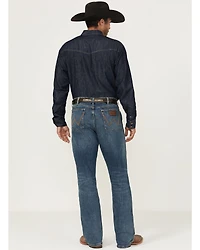 Wrangler Retro Men's Hanford Medium Wash Relaxed Fit Bootcut Stretch Denim Jeans