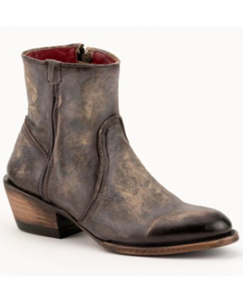 Ferrini Women's Stacey Distressed Western Fashion Booties - Round Toe