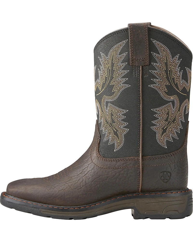 Ariat Youth Boys' Workhog Bruin Western Boots