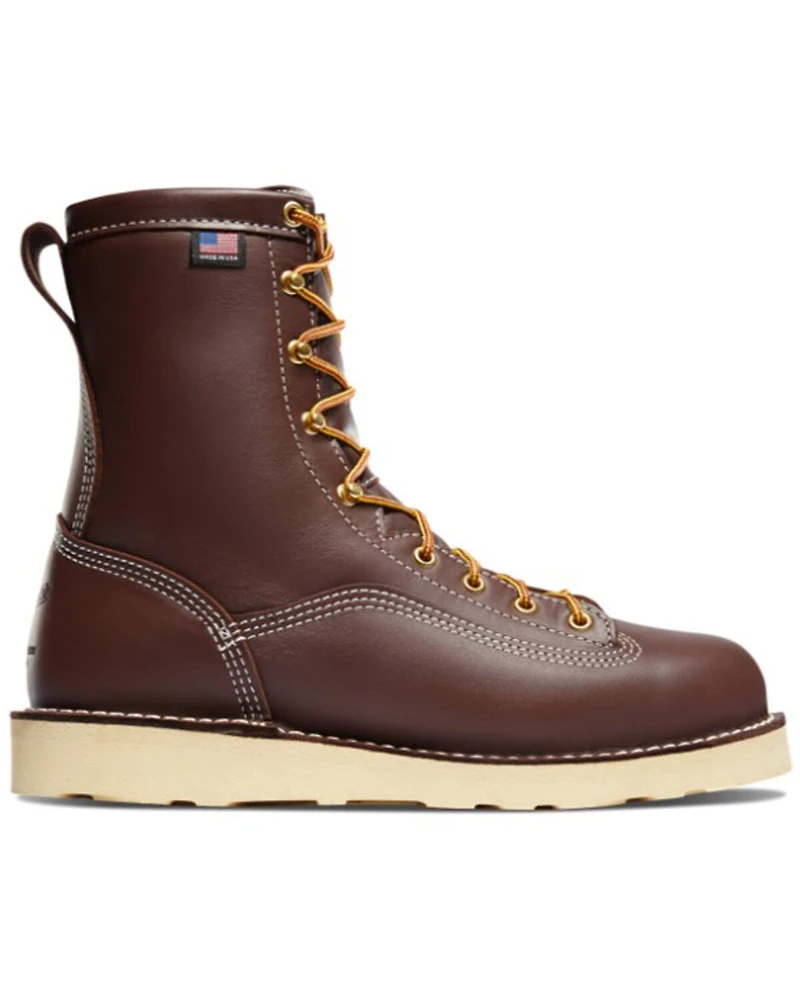 Danner Men's 8" Power Foreman Lace-Up Work Boots - Round Toe