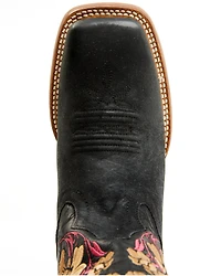 Dan Post Women's Asteria Floral Western Performance Boots - Broad Square Toe