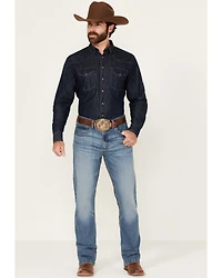 Wrangler 20X Men's Wright Medium Wash Slim Bootcut Stretch Denim Jeans - Tall