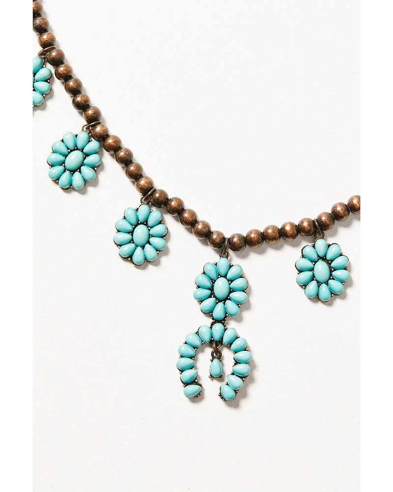 Shyanne Women's Mystic Skies Squash Blossom Beaded Necklace