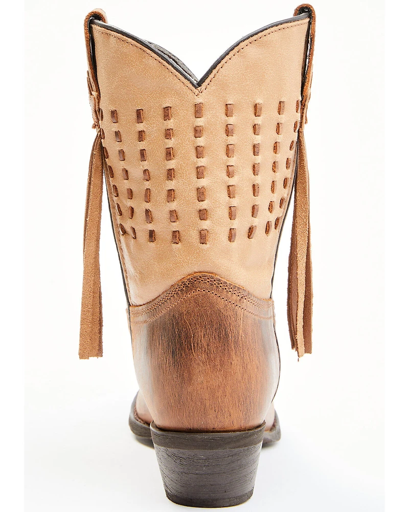 Laredo Women's Brown Fringe Western Performance Boots - Snip Toe