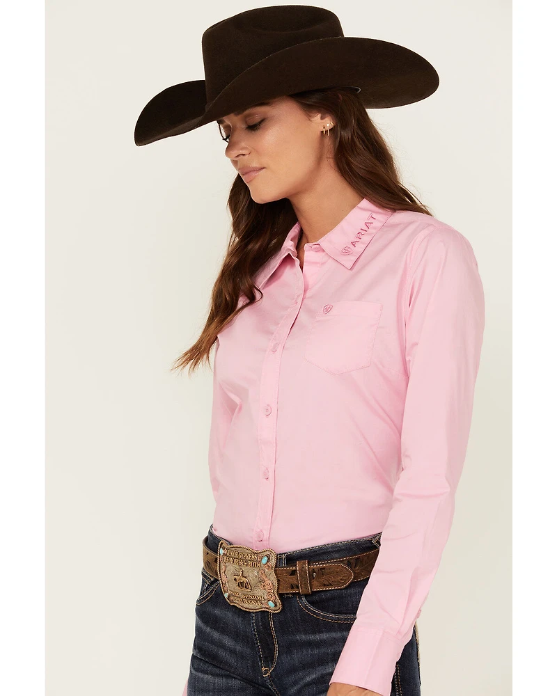 Ariat Women's R.E.A.L Team Kirby Long Sleeve Button-Down Stretch Western Shirt