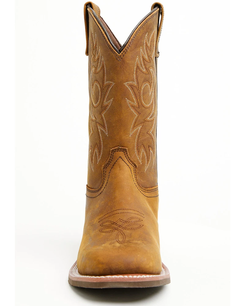 Ad Tec Men's Oiled Western Boots - Square Toe