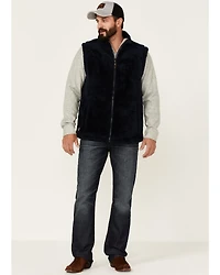 Moonshine Spirit Men's Kern Valley Faux Fur Zip-Front Fleece Vest