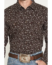 Cody James Men's Timberline Floral Print Long Sleeve Snap Western Shirt