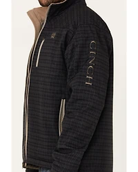Cinch Men's Plaid Print Bonded Zip Softshell Jacket