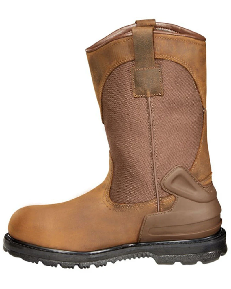 Carhartt Men's Waterproof Wellington Pull On Work Boots - Round Toe