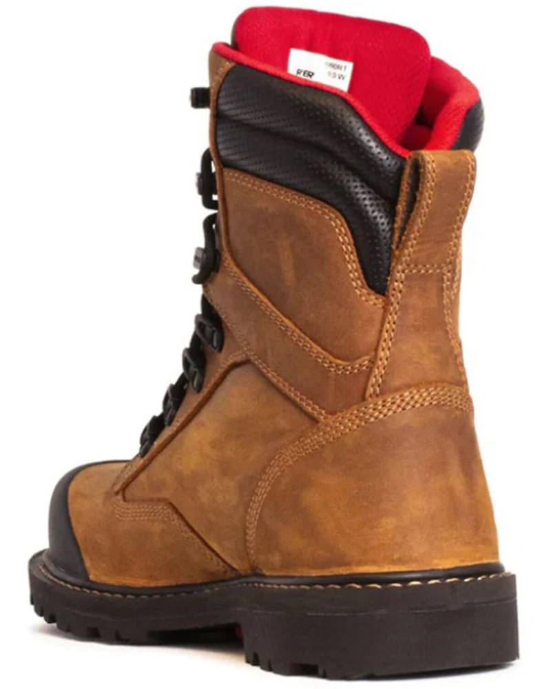 ROYER Men's 8" Revolt Megagrip Pro Work Boots - Carbon Toe