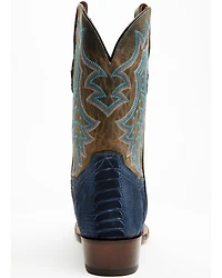 Dan Post Men's 11" Exotic Ostrich Leg Western Boots - Square Toe