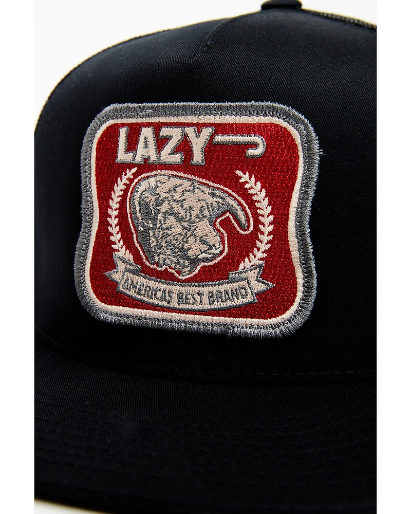 Lazy J Ranch Wear Men's America's Best Brand Patch Trucker Cap