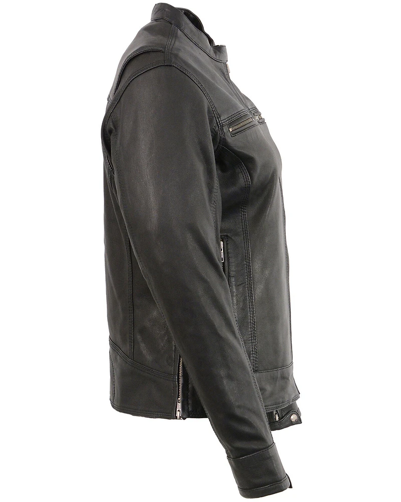 Milwaukee Leather Women's Lightweight Triple Stitch Vented Scooter Jacket