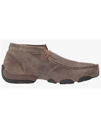 Twisted X Bomber Leather Lace-Up Driving Moccasins
