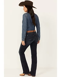 Shyanne Women's Shay Mid Rise Bootcut Performance Stretch Denim Jeans