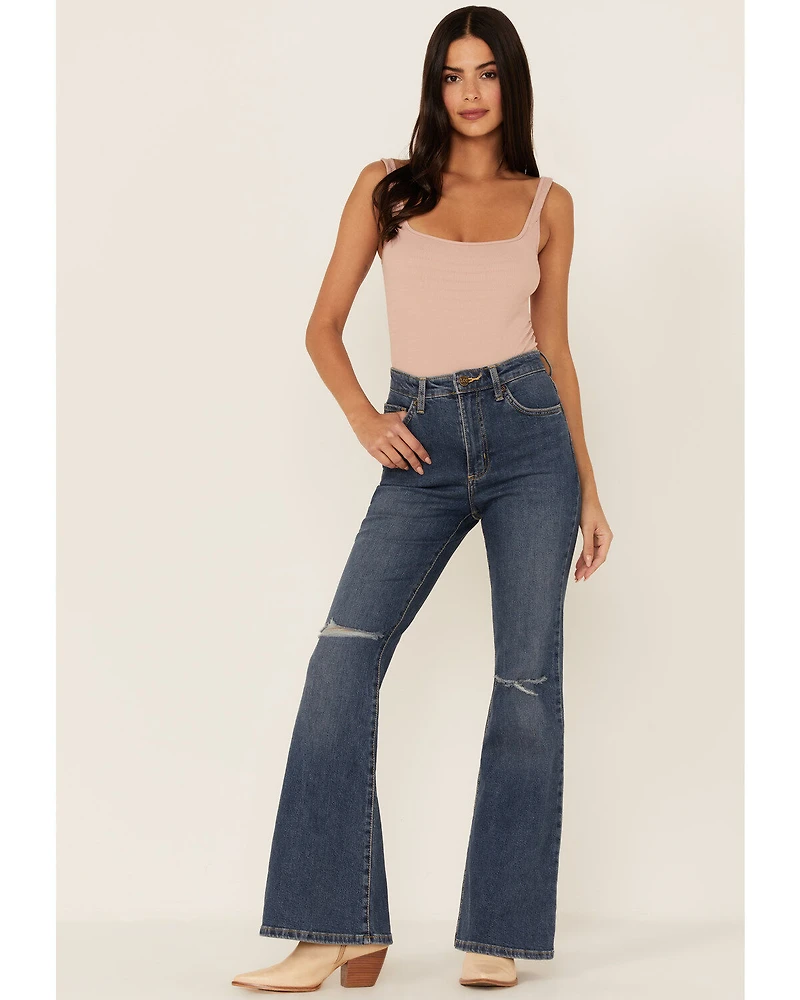 Lee Women's Fast Lane Vintage Modern High Rise Flare Jeans