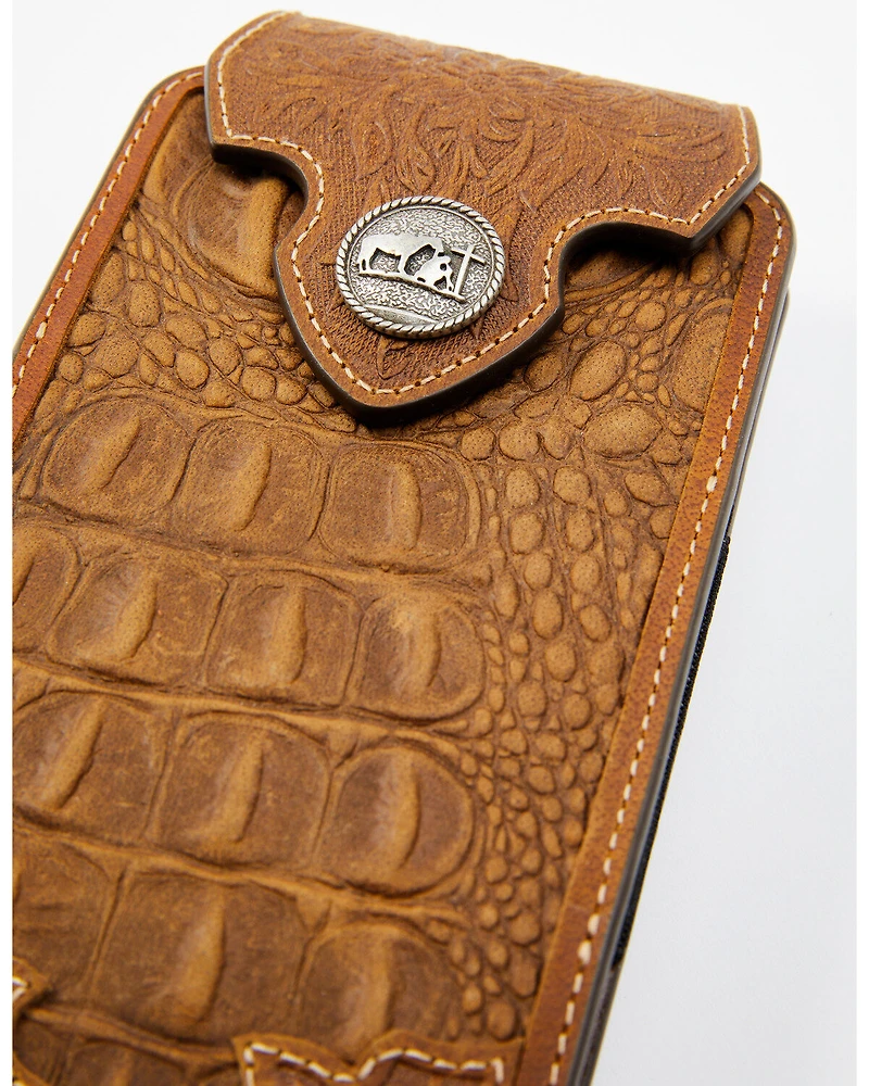 Cody James Men's Crocodile Embossed Cell Phone Case