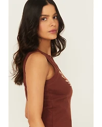 Shyanne Women's Free Spirit Studded Ribbed Tank