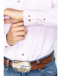 Ariat Men's Pink Dayne Mini Striped Long Sleeve Shirt - Big & Tall