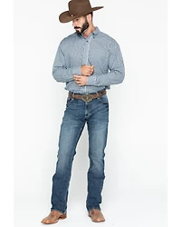 Wrangler Retro Men's Layton Medium Wash Low Rise Slim Bootcut Jeans - Tall