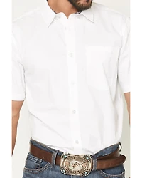 Cody James Men's Basic Twill Short Sleeve Button-Down Stretch Western Shirt