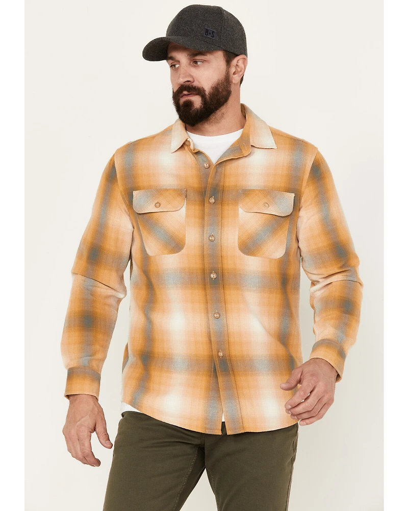 Pendleton Men's Beach Shack Plaid Print Long Sleeve Button Down Western Shirt